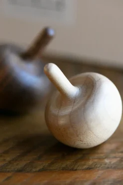 Best Kumamoto Wood Works Acorn Spinning Top Set