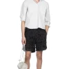 Hot TAAKK ALL EMBROIDERY SHORTS - Black