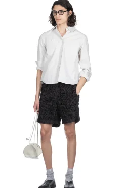 Hot TAAKK ALL EMBROIDERY SHORTS - Black