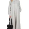Clearance Nanamica ALPHADRY Shirt Dress - Pale Gray