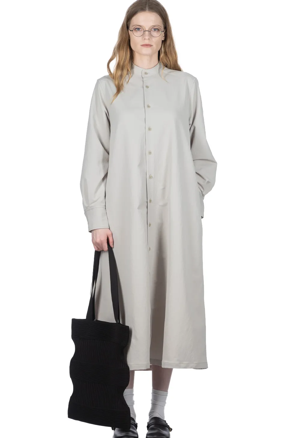 Clearance Nanamica ALPHADRY Shirt Dress - Pale Gray