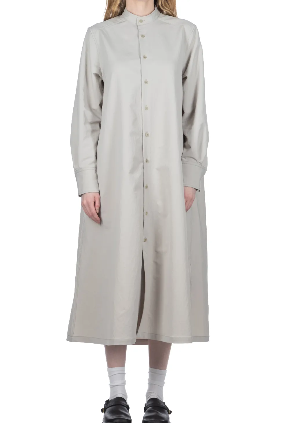 Clearance Nanamica ALPHADRY Shirt Dress - Pale Gray