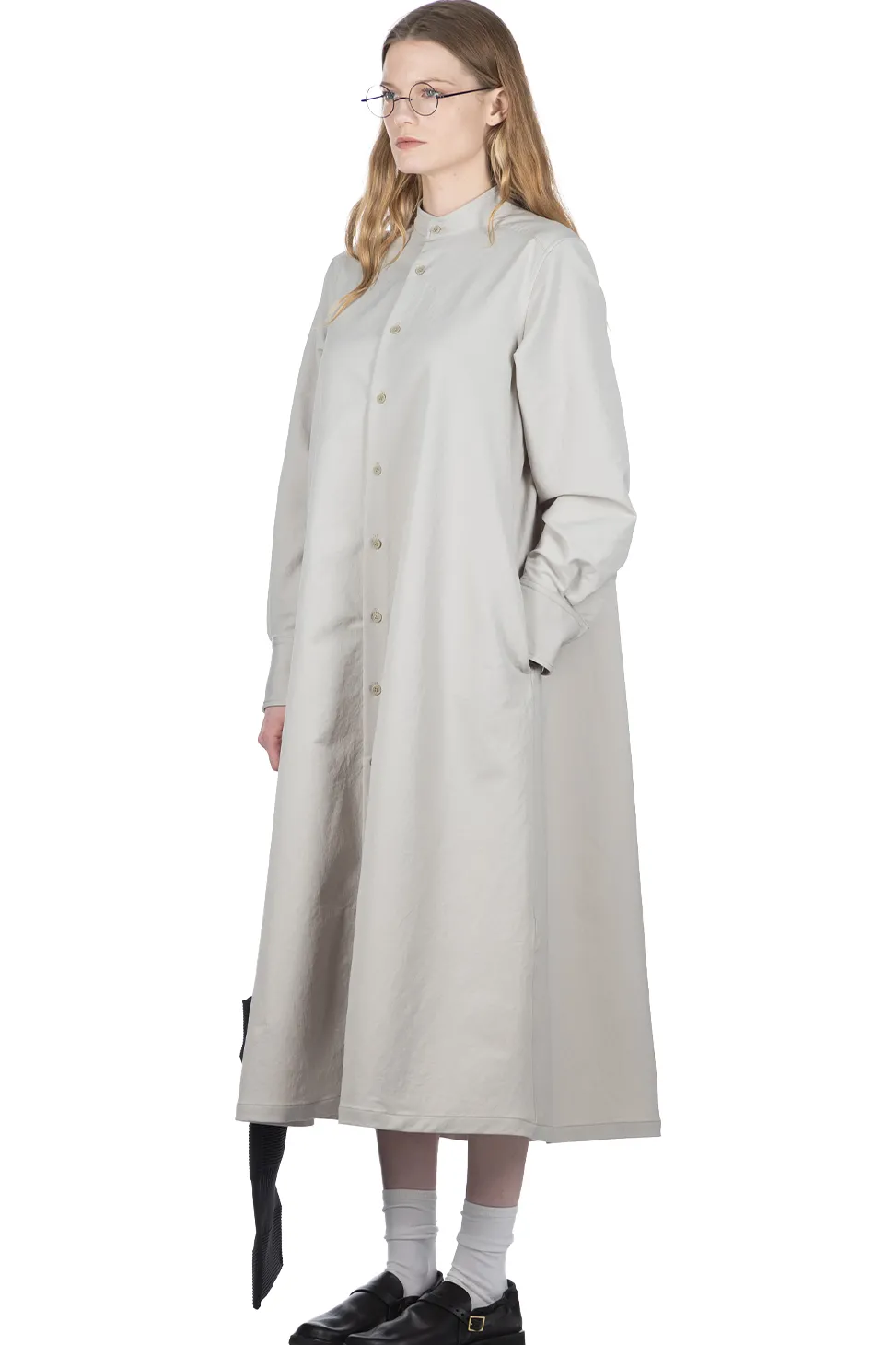 Clearance Nanamica ALPHADRY Shirt Dress - Pale Gray
