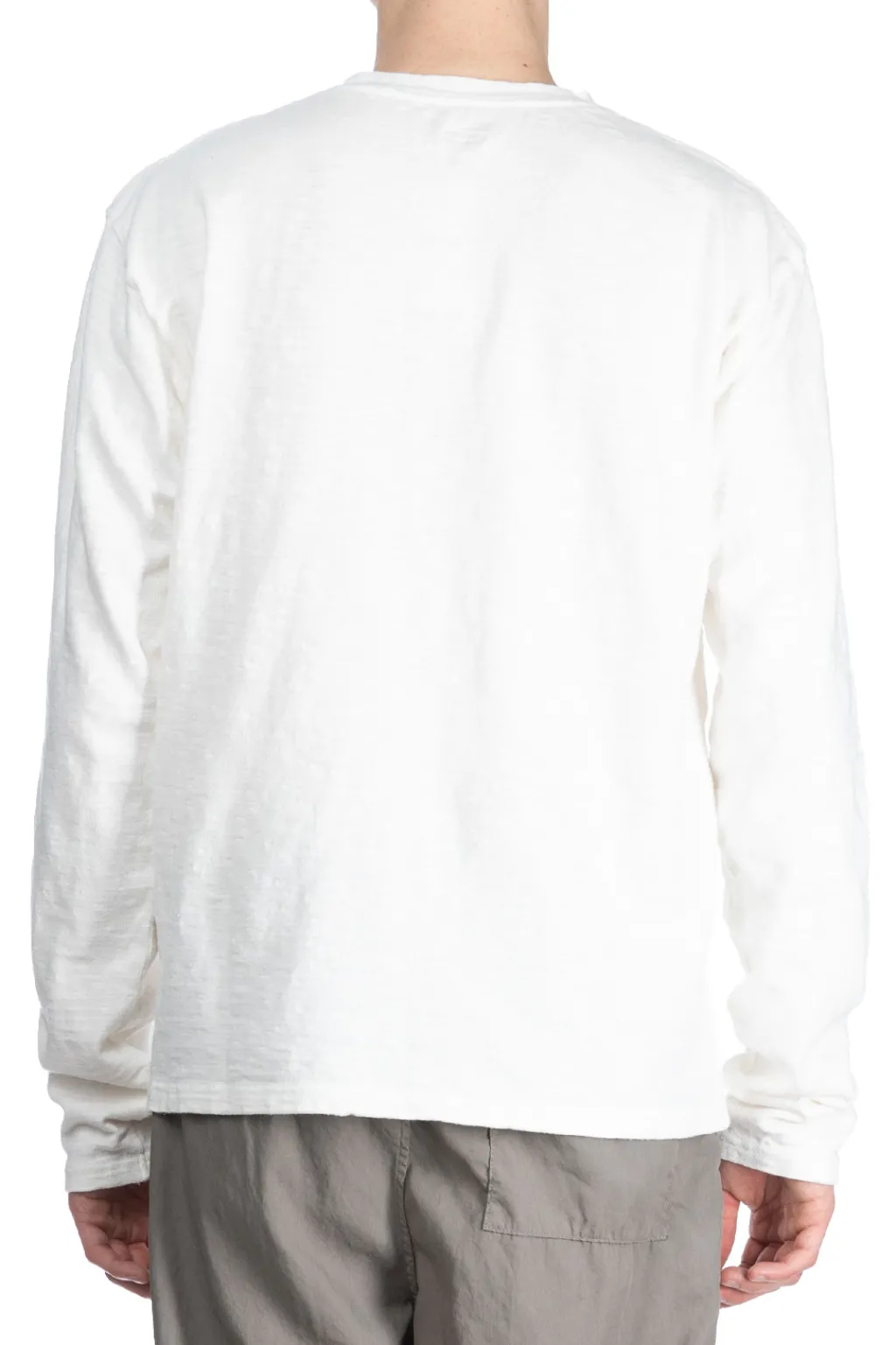 Sale Kapital AMUSE Knit Pocket LS Tee - White