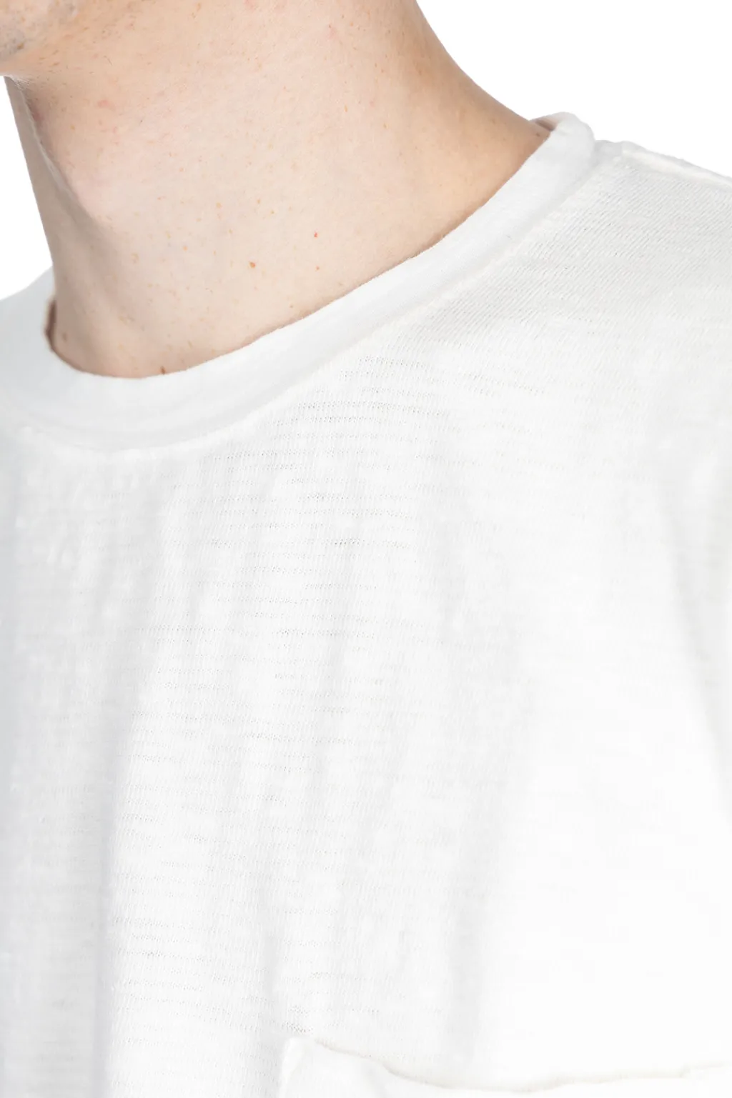 Sale Kapital AMUSE Knit Pocket LS Tee - White