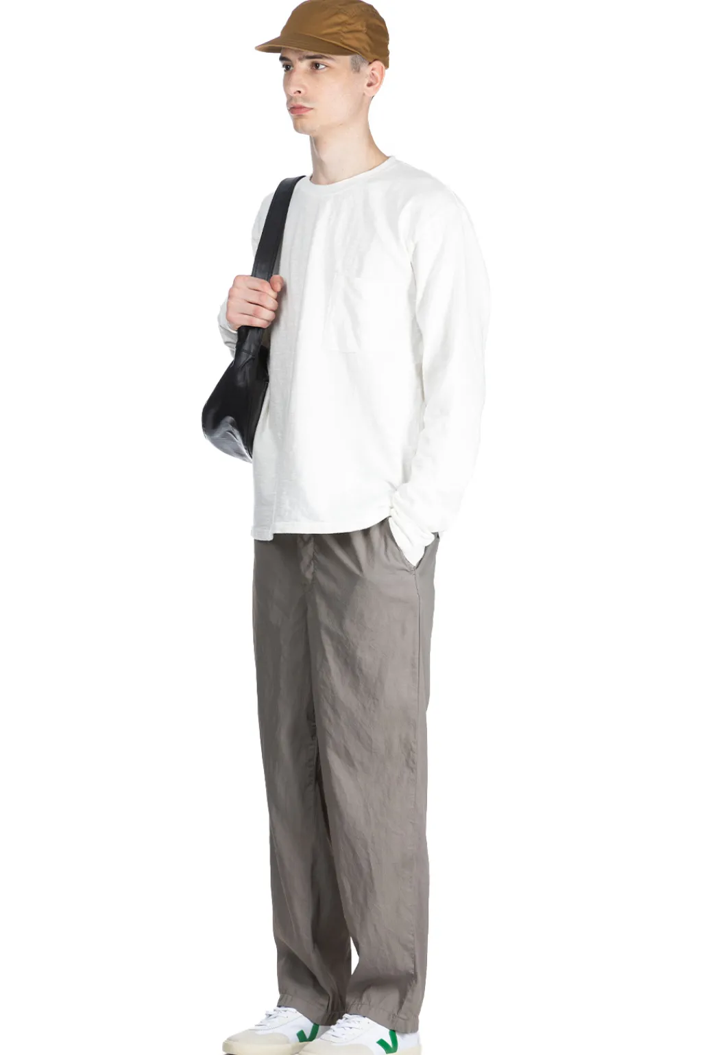Sale Kapital AMUSE Knit Pocket LS Tee - White