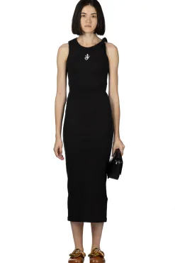 New JW Anderson Anchor Embroidery Twisted Strap Dress