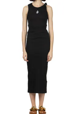 New JW Anderson Anchor Embroidery Twisted Strap Dress