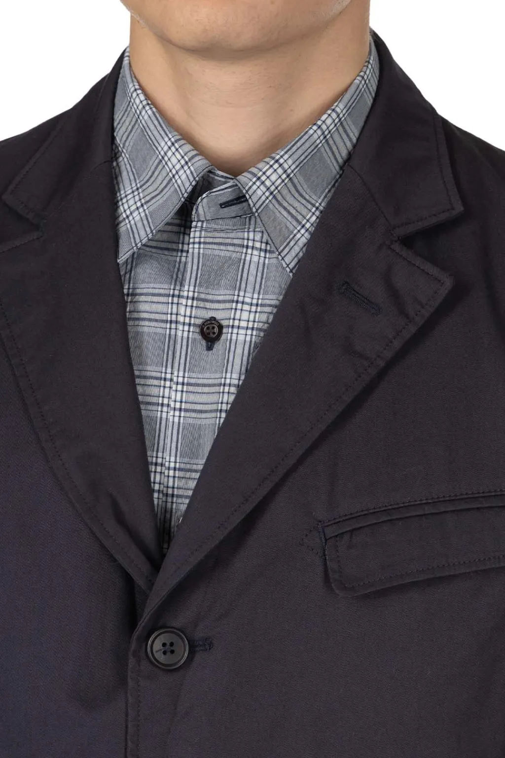 Discount Engineered Garments Andover Jacket - Dark Navy High Count Twill