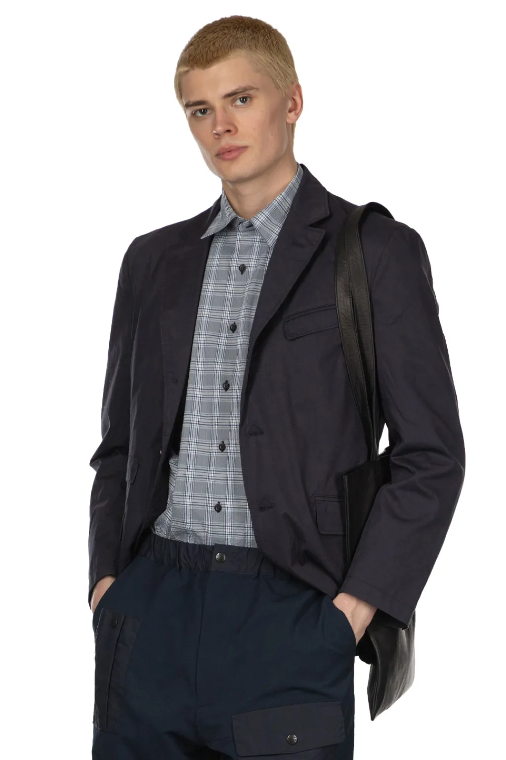 Discount Engineered Garments Andover Jacket - Dark Navy High Count Twill