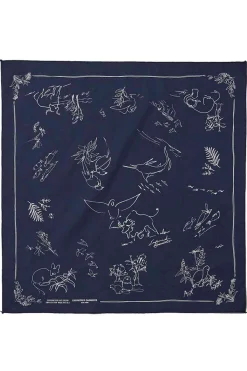 Sale Engineered Garments Animal Printed Bandana - Navy