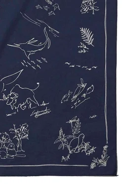 Sale Engineered Garments Animal Printed Bandana - Navy