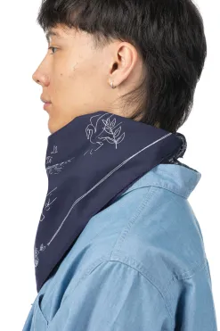 Sale Engineered Garments Animal Printed Bandana - Navy