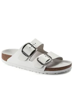Online Birkenstock Arizona Big Buckle-Leather White - Narrow