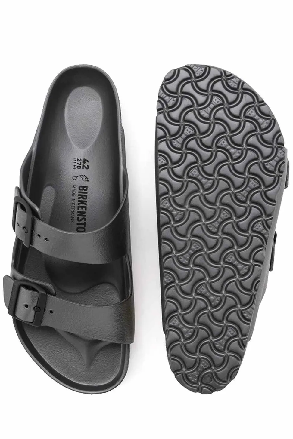 Online Birkenstock Arizona EVA - Metallic Anthacite - Narrow