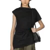 Best JW Anderson Asymmetric Draped Top - Black