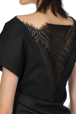 Best JW Anderson Asymmetric Draped Top - Black