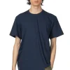 New Comme Des Garcons Homme Deux Asymmetric SS T-Shirt - Navy