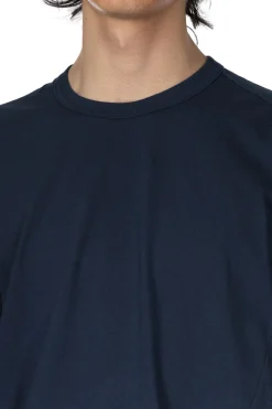 New Comme Des Garcons Homme Deux Asymmetric SS T-Shirt - Navy