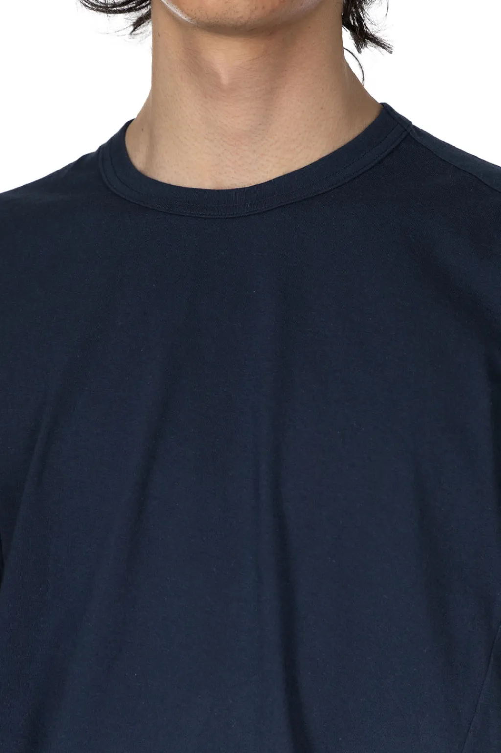 New Comme Des Garcons Homme Deux Asymmetric SS T-Shirt - Navy