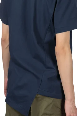 New Comme Des Garcons Homme Deux Asymmetric SS T-Shirt - Navy