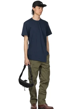 New Comme Des Garcons Homme Deux Asymmetric SS T-Shirt - Navy
