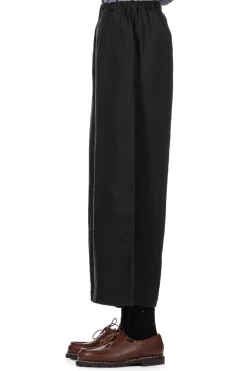 Discount A+Koloni Azumadaki Linen Sand Pants - Black
