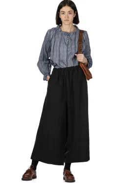 Discount A+Koloni Azumadaki Linen Sand Pants - Black