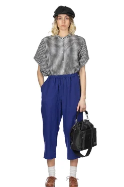 Discount A+Koloni Azumadaki Linen Straight Pants - Indigo