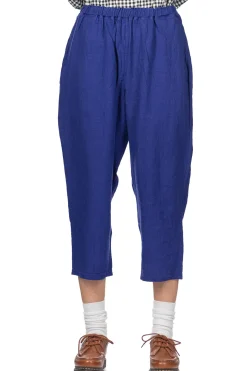 Discount A+Koloni Azumadaki Linen Straight Pants - Indigo