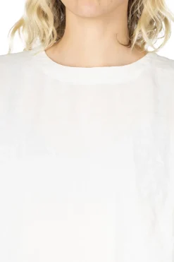 Clearance A+Koloni Azumadaki Ramie Frilled Sleeve Top - Off White