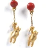 Fashion Palnart Poc Balloon and Cat Earrings