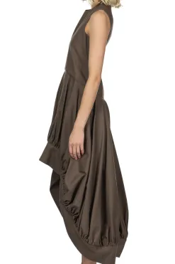 Discount JW Anderson Balloon Hem Dress - Khaki