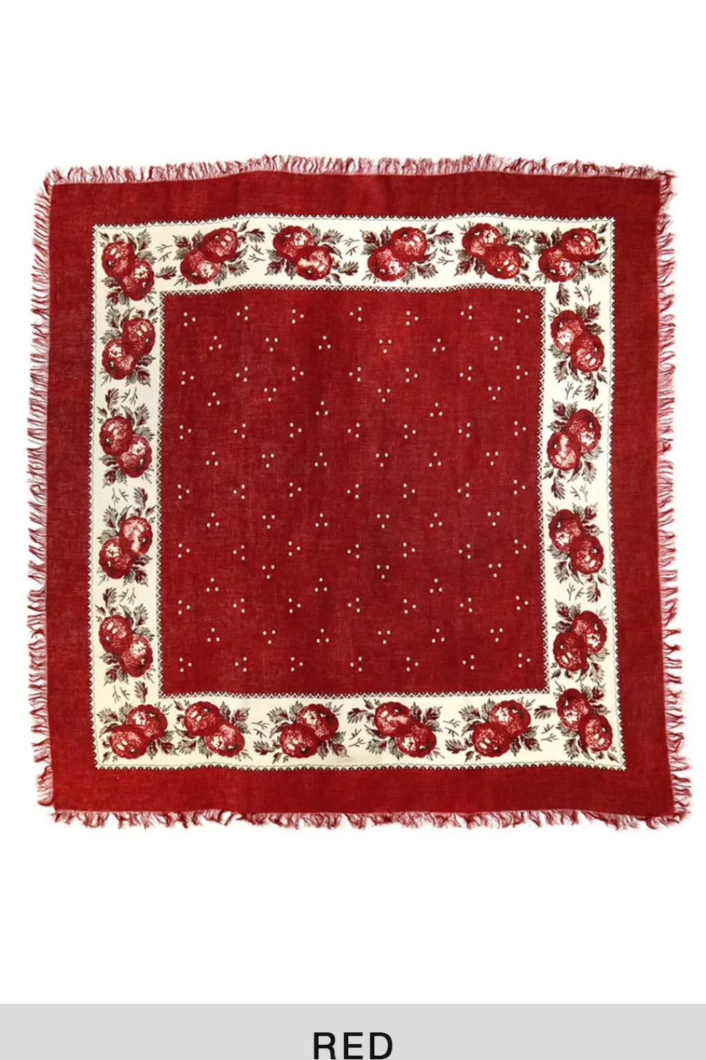 Hot Kapital Bandana BIG Fringed Stole (Persimmon) - 3 Colors