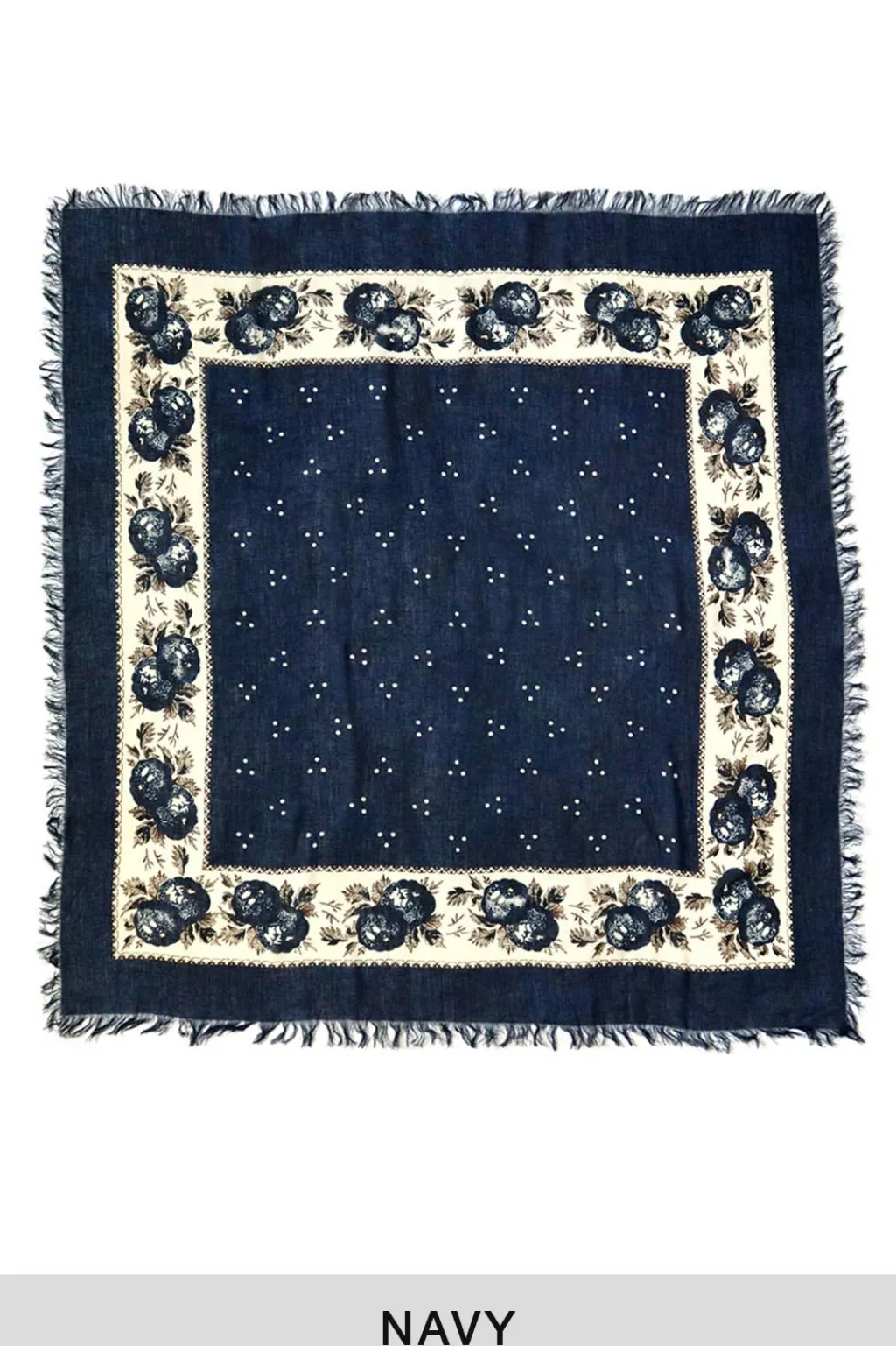 Hot Kapital Bandana BIG Fringed Stole (Persimmon) - 3 Colors