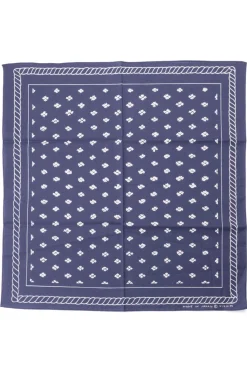 Discount Visvim Bandana CSI Chambray - Navy