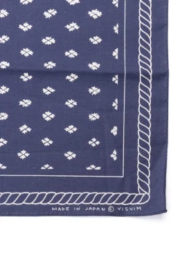 Discount Visvim Bandana CSI Chambray - Navy