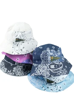 Discount Kapital Bandana Patchwork Bucket Hat - 5 Colors