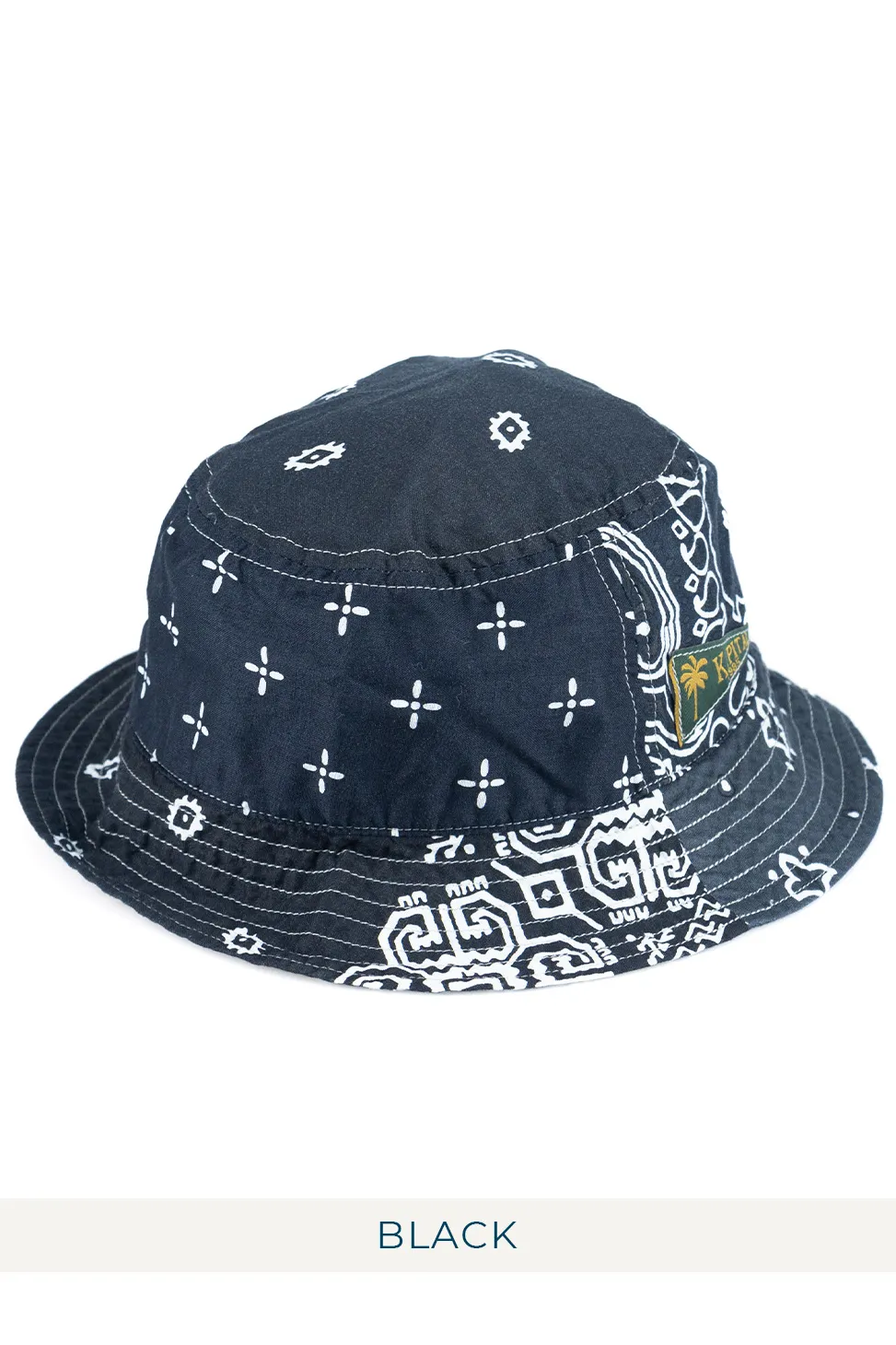 Outlet Kapital Bandana Patchwork Bucket Hat (Short Brim) - 5 Colors