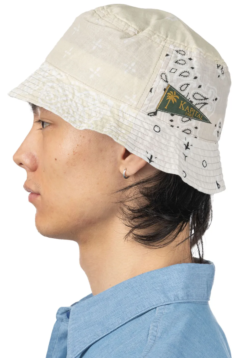 Outlet Kapital Bandana Patchwork Bucket Hat (Short Brim) - 5 Colors