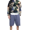 Clearance Engineered Garments BB Shorts- Navy Cotton Polka Dot Pique