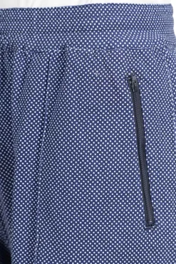 Clearance Engineered Garments BB Shorts- Navy Cotton Polka Dot Pique