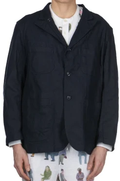 Hot Engineered Garments Bedford Jacket - Dark Navy CL Java Cloth