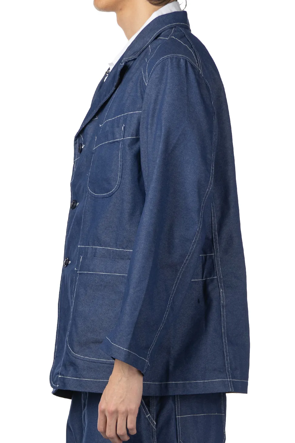 Best Engineered Garments Bedford Jacket - Indigo CP Denim