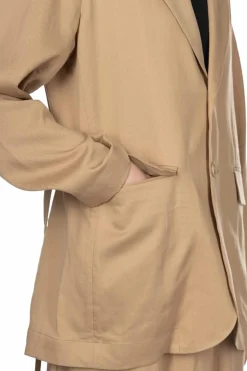 Sale Manon Belted Middle Jacket - Camel