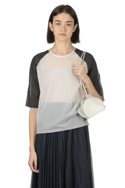 Outlet Manon Bicolor Mellow Tee - Ivory
