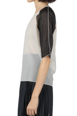 Outlet Manon Bicolor Mellow Tee - Ivory