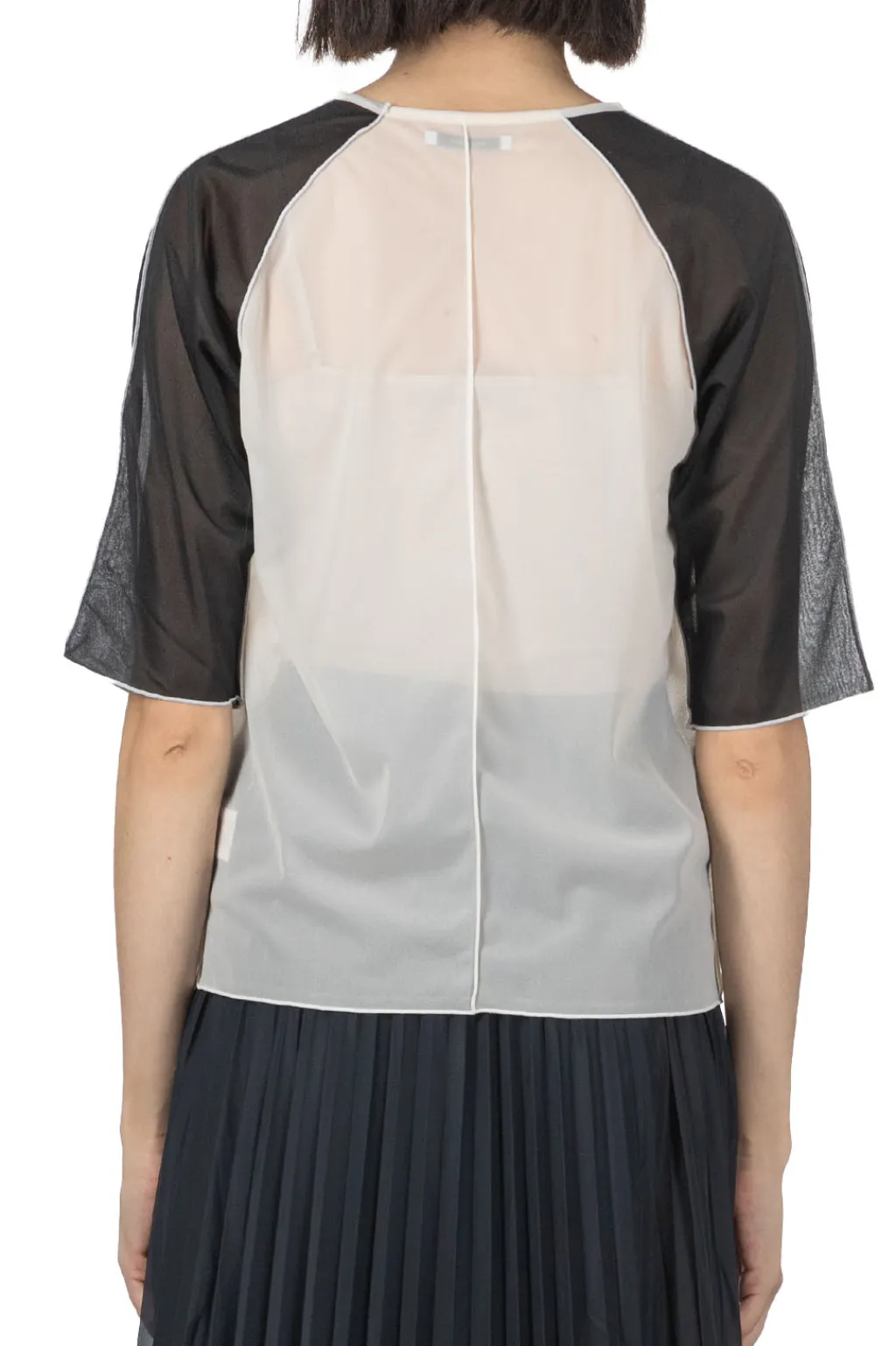 Outlet Manon Bicolor Mellow Tee - Ivory