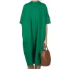 Clearance Manon Big Moc Dress - Green