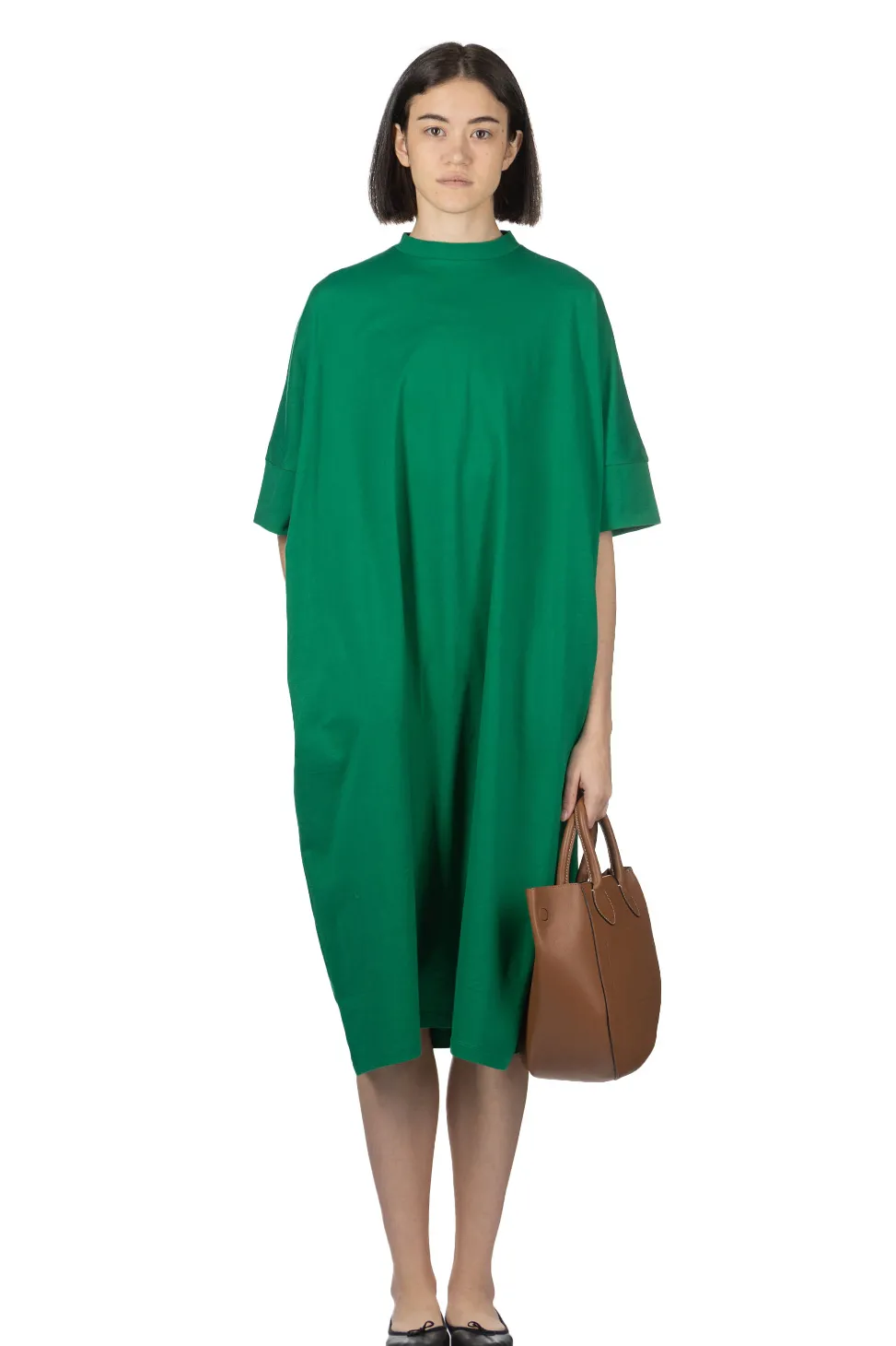 Clearance Manon Big Moc Dress - Green